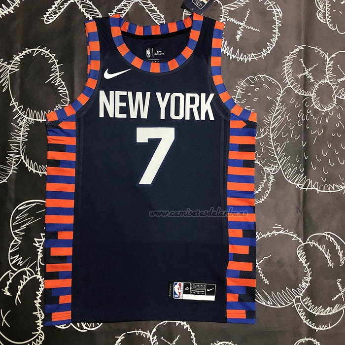 Camiseta New York Knicks Carmelo Anthony NO 7 Ciudad Edition 2019-20 Azul